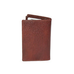 GENUINE LEATHER TRIFOLD CARD CASE FOR ACCOMODATING MULTIPLE CARDS