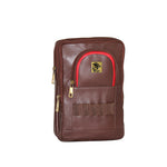 Genuine Leather Golf balls Carry Case Can Attach It To Your Belt Also