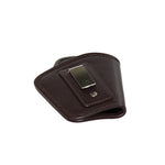 Genuine Leather Pistol Case With Belt Clip At Back