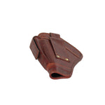 Genuine Leather Gun Holster With Additional Magazine Slot