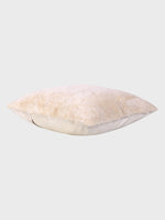 Front - Genuine Fur , Patchwork , Back - Genuine Leather , Luxurious Cushion Cover With Cushion