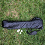 Genuine Leather Lightweight Portable Golf Clubs Carry Bag