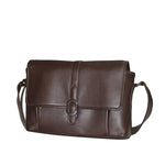 Genuine Leather  Unisex Messenger Bag  With Slot Inside For I Pad , Mobile