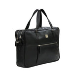 Genuine Leather Office Bag  Leather Portfolio With Adjustable Shoulder Strap , Can Accommodate 15 " Laptop