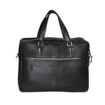 Genuine Leather Office Bag  Leather Portfolio With Adjustable Shoulder Strap , Can Accommodate 15 " Laptop
