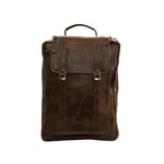 Genuine Leather Multipurpose Briefcase Bag Cum Backpack With Laptop Compartment & Adjustable Shoulder Strap