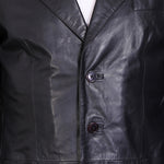 Genuine Leather , Soft Supple Light Weight Mens Leather Blazer