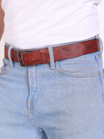 Genuine Leather , Men Jeans Casual Belt 40 mm Width