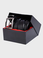 Genuine Leather - Men Formal Reviersible Belt Black / Brown - 35 mm Width