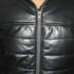 Genuine Leather Quilted Luxurious Men's Jacket Color Black