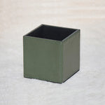 GENUINE LEATHER  PEN STAND 4 " X 4 "