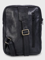 Unisex Genuine Leather ,Soft Luxurious Veg Tanned Two Toned - Travel Shoulder Strap Bag