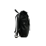 UNISEX GENUINE LEATHER ROLL-TOP BACKPACK WITH 14" LAPTOP COMPARTMENT