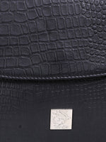 Genuine Leather , Women Trendy Front Magnet Closure , Croco Embossed Leather Bag