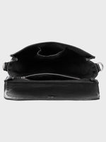 Genuine Leather , Women Trendy Front Magnet Closure , Croco Embossed Leather Bag