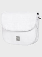 Genuine Leather , Women Trendy Front Magnet Closure , Croco Embossed Leather Bag