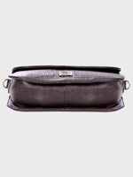 Genuine Leather , Women Trendy Front Magnet Closure , Croco Embossed Leather Bag