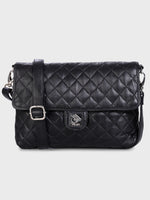 Genuine Leather - Soft , Supple Diamond Quilted Trendy Women Leather Bag