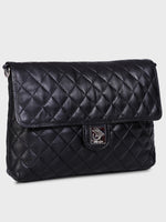 Genuine Leather - Soft , Supple Diamond Quilted Trendy Women Leather Bag