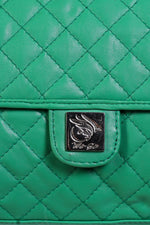 Genuine Leather - Soft , Supple Diamond Quilted Trendy Women Leather Bag