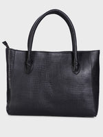 Genuine Leather , Womens Big Tote Bag Croco Embossed Leather