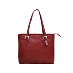 Genuine Leather Womens Tote Bag With Wallet Pouch