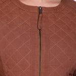 Cotton Twill Quilted  Luxurious Women Jacket