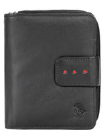 Genuine Leather Women Wallet With Ziparound Pouch