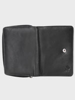 Genuine Leather Women Wallet With Ziparound Pouch