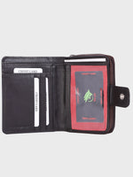 Genuine Leather Women Wallet With Ziparound Pouch