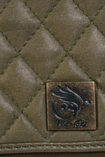 Genuine Leather , Diamond Quilted Leather Women Wallet