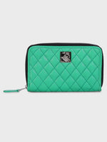 Genuine Leather , Diamond Quilted Leather Women Wallet