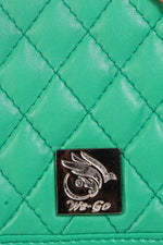 Genuine Leather , Diamond Quilted Leather Women Wallet