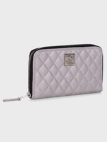 Genuine Leather , Diamond Quilted Leather Women Wallet