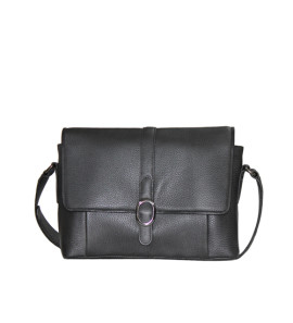 Genuine Leather  Unisex Messenger Bag  With Slot Inside For I Pad , Mobile