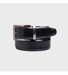 Genuine Leather - Men Formal Reviersible Belt Black / Brown - 35 mm Width
