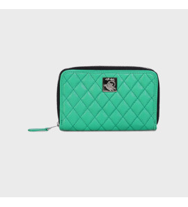 Genuine Leather , Diamond Quilted Leather Women Wallet